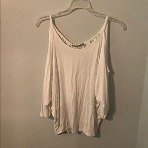 Cute white open shoulder blouse